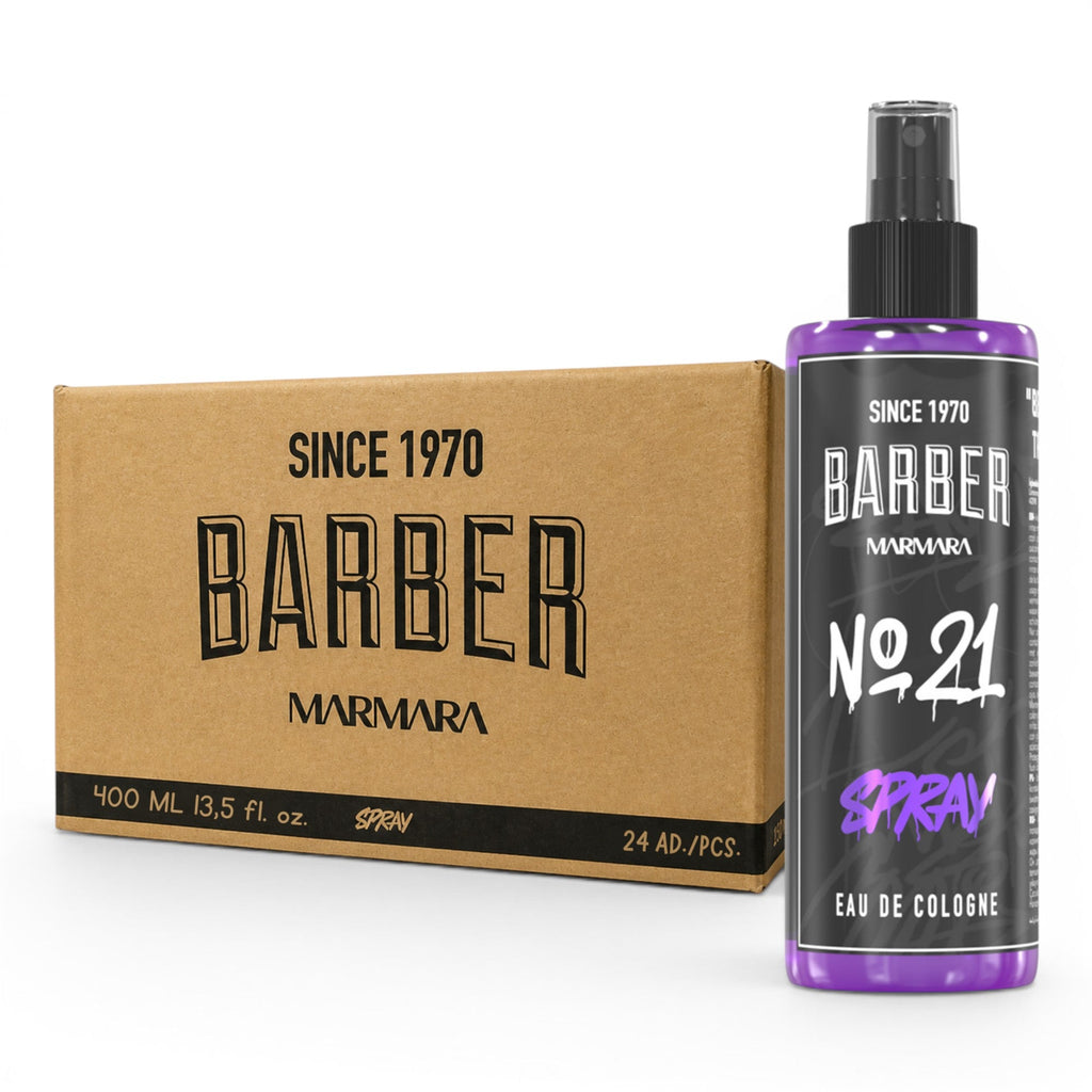 Barber Marmara Graffiti Spray Cologne No 21 - 400ml (Bulk Pack of 24)