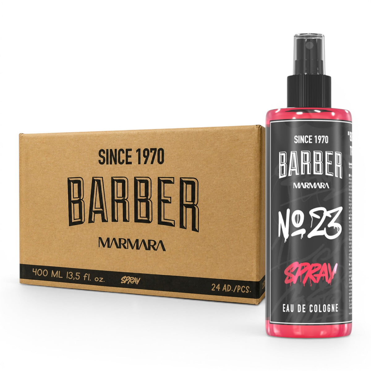 Barber Marmara Graffiti Spray Cologne No 23 - 400ml (Bulk Pack of 24)