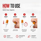 Redmax Loli Nose Ear Hair Removal-Wax Kit Set Stick Easy Mens Nasal Waxing Strip 24PCS