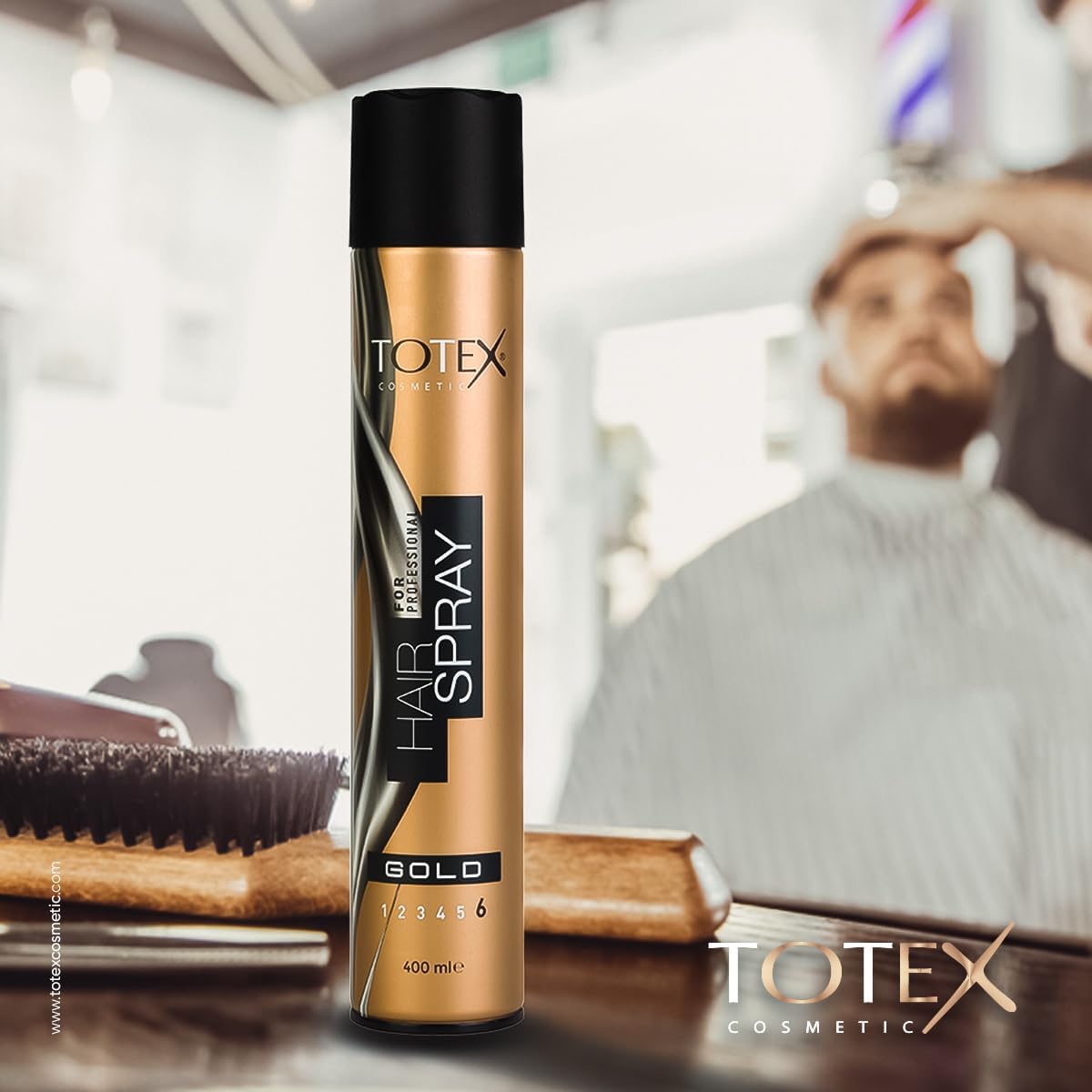 Totex Gold Hair Spray – 400ml