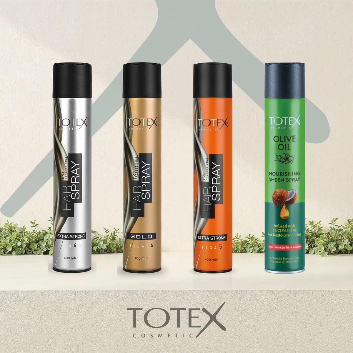 Totex Olive Oil Sheen Spray 400ml