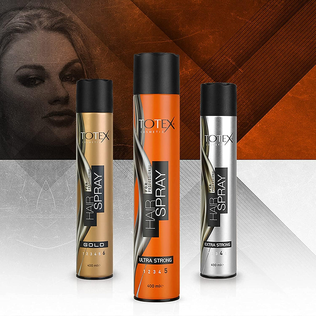Totex Gold Hair Spray – 400ml