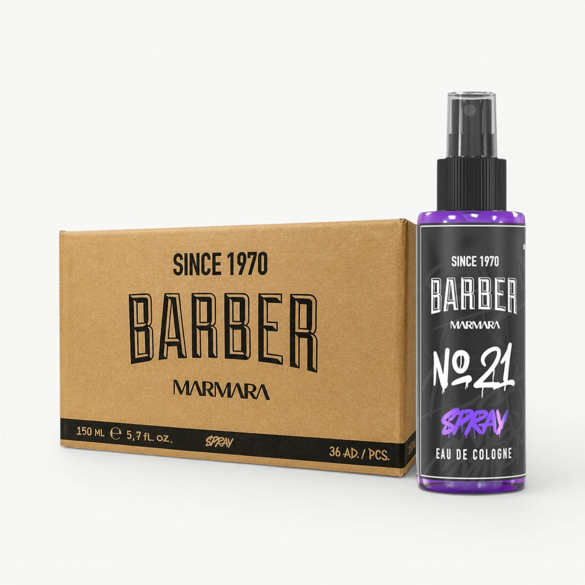 Barber Marmara Graffiti Spray Cologne No 21 - 150ml (Bulk Pack of 36)