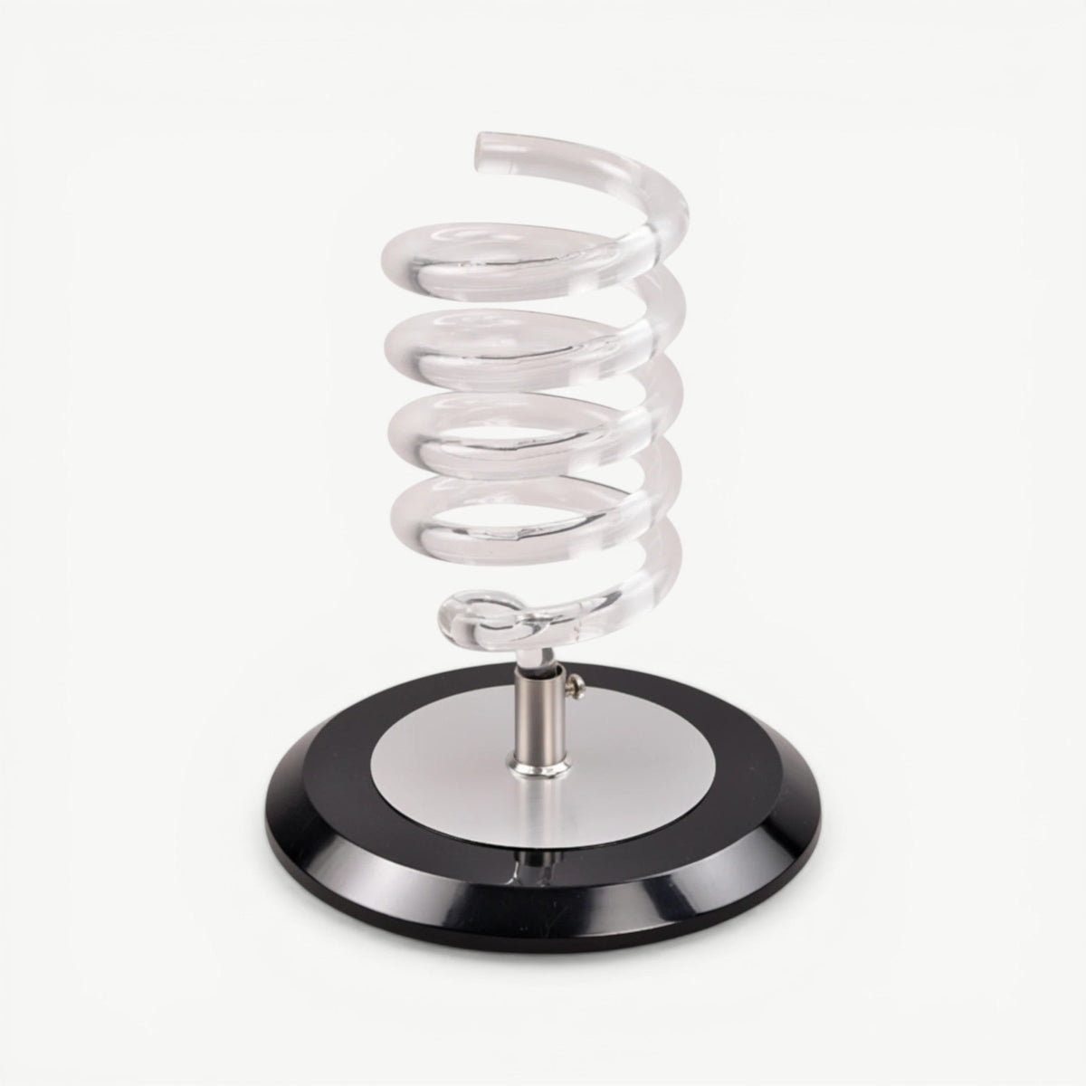 Clear Spiral Hair Dryer Holder Stand