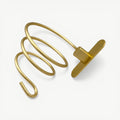 Gold Spiral Hair Dryer Holder