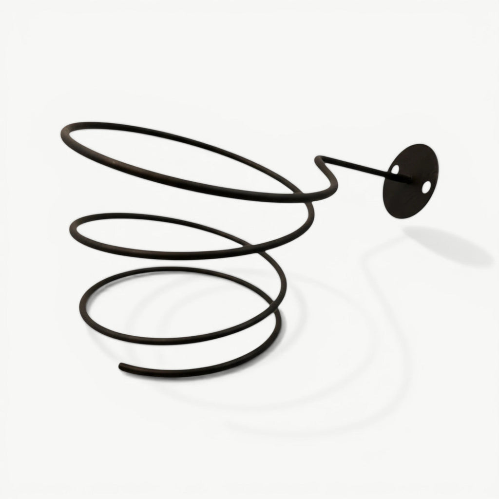 Black Spiral Hair Dryer Holder