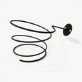 Black Spiral Hair Dryer Holder