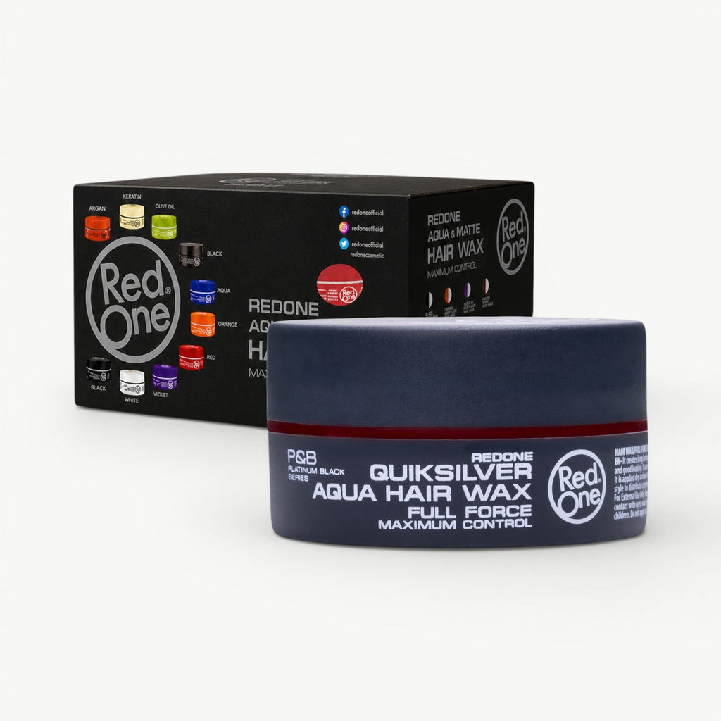 RedOne Quicksilver Aqua Hair Wax - 48 Pack | Maximum Control
