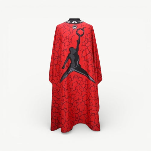 Barber Pro Gown Jordan Red