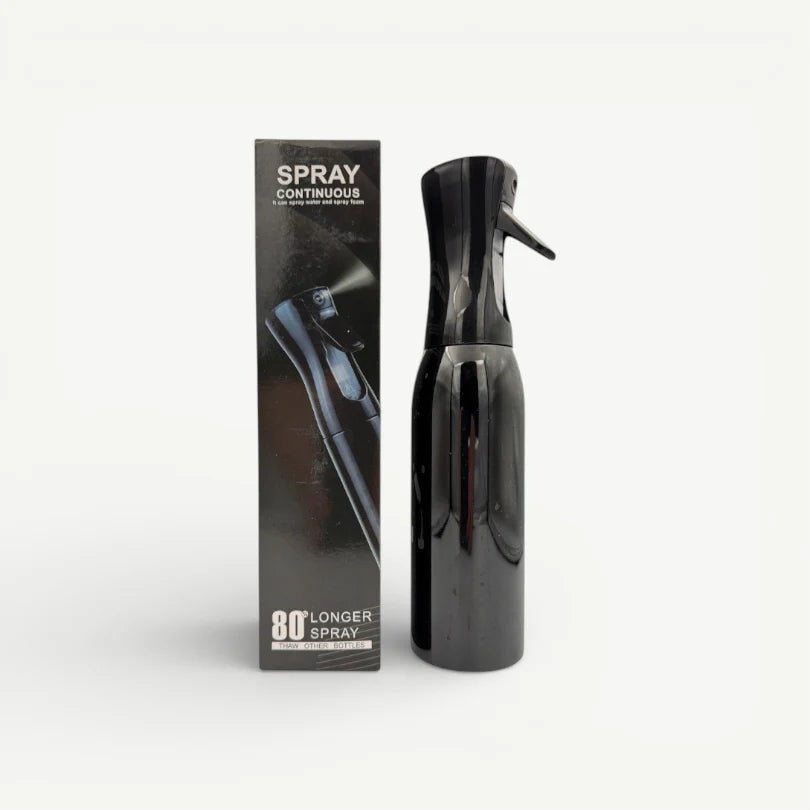 Continuous Water Spray Bottle 200ml – Black