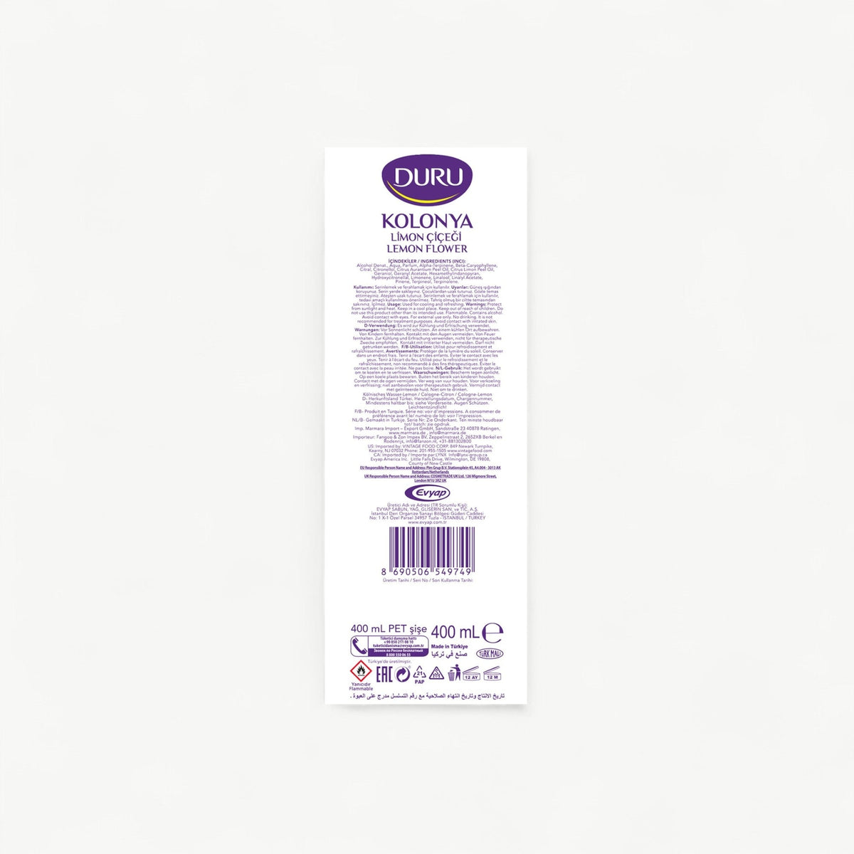 Duru Lemon 80° – Aftershave Cologne 400ml