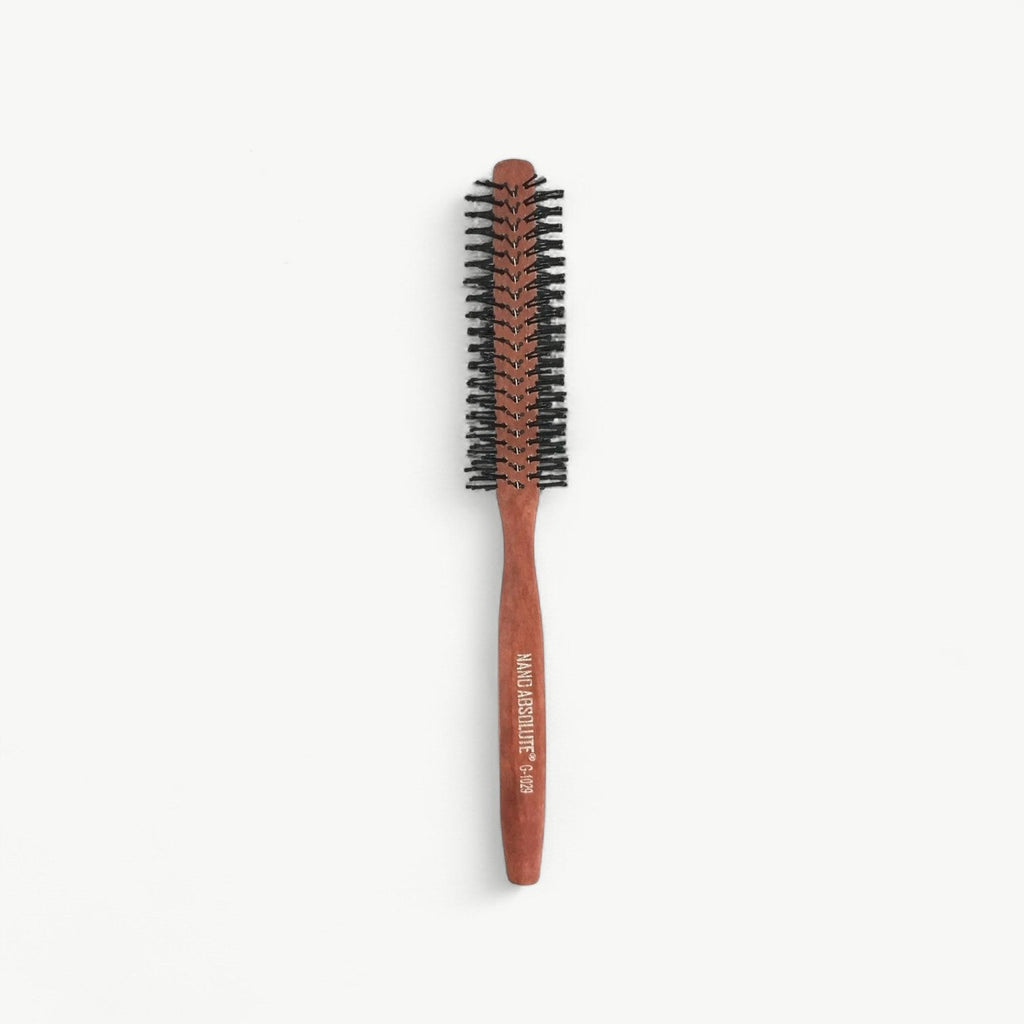 Nano Absolute Professional Hair Brush G-1029 | Wooden Round Quiff Roller