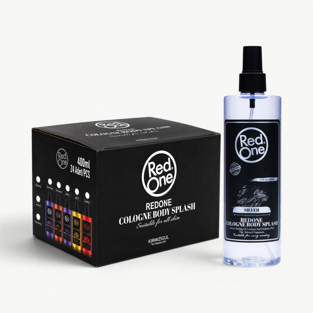 RedOne Cologne Body Splash Silver 400ml - Bulk Pack of 24