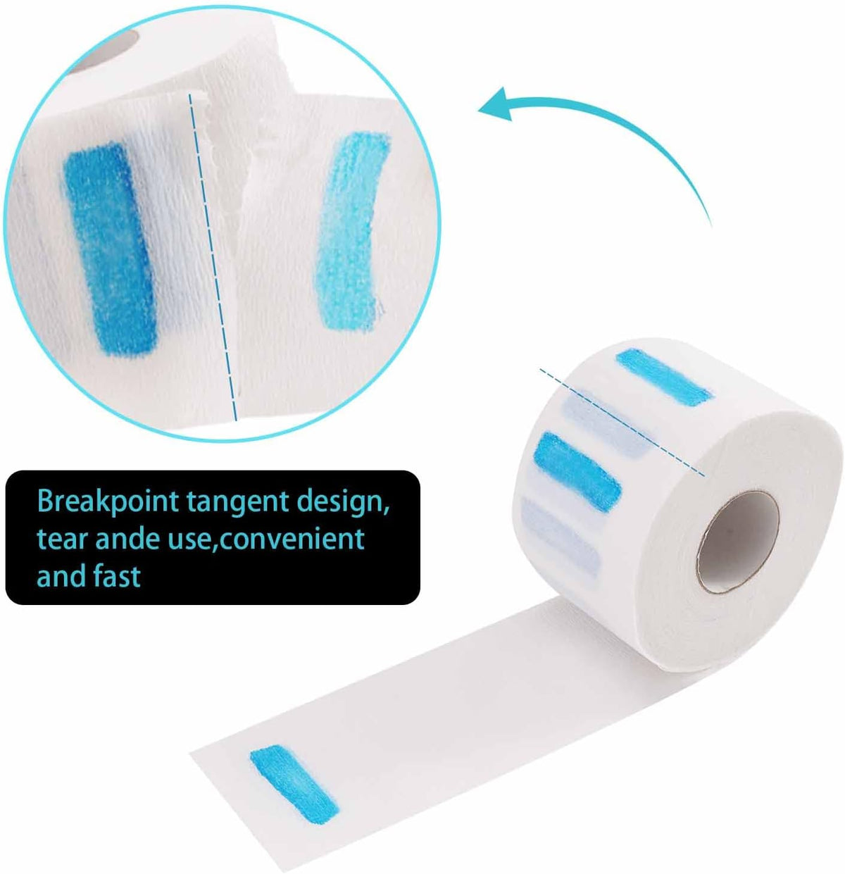 RedOne Barber Salon Neck Strips – 5 Rolls, 100 Strips per Roll | Extr…
