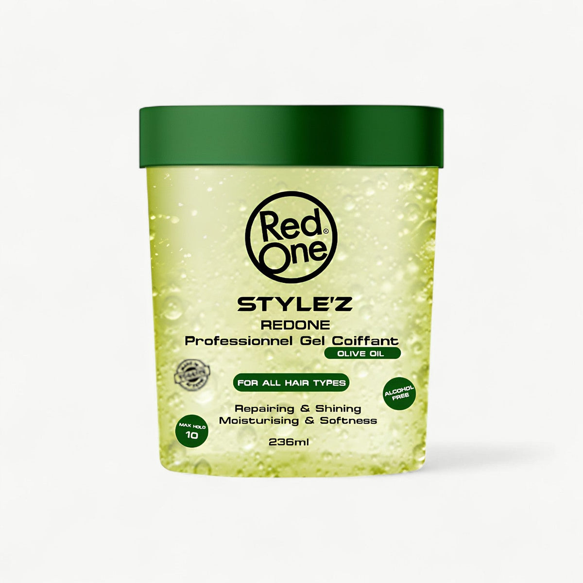 RedOne Olive Hair Gel 236ml | Repair & Shine | Strong Hold & Moisturi…