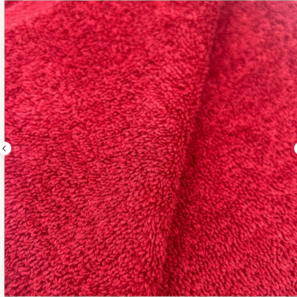 Rei-Barber & Hairdressing Towel Red 100%Cotton 85x50cm