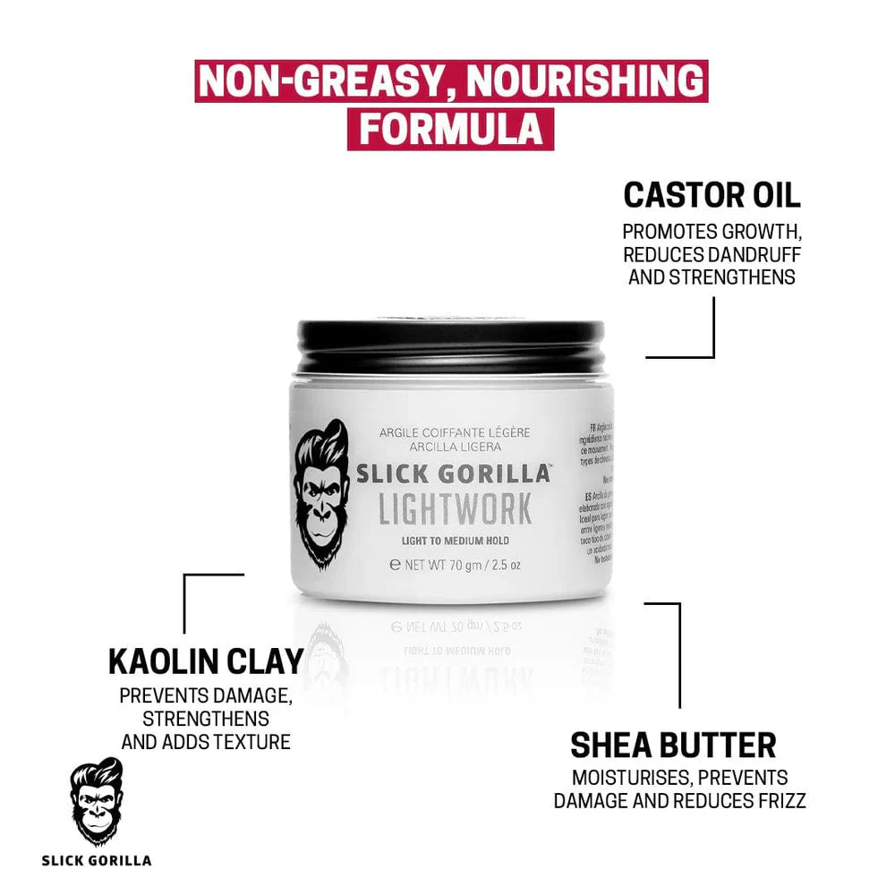 Slick Gorilla Lightwork Hair Clay 70g