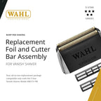 Wahl Professional Vanish Shaver Replacement Foil & Cutter Set – 5 Pie…